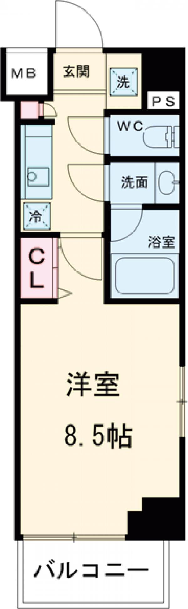 LUMEED CUBE 菊川 PREMIUMの間取り