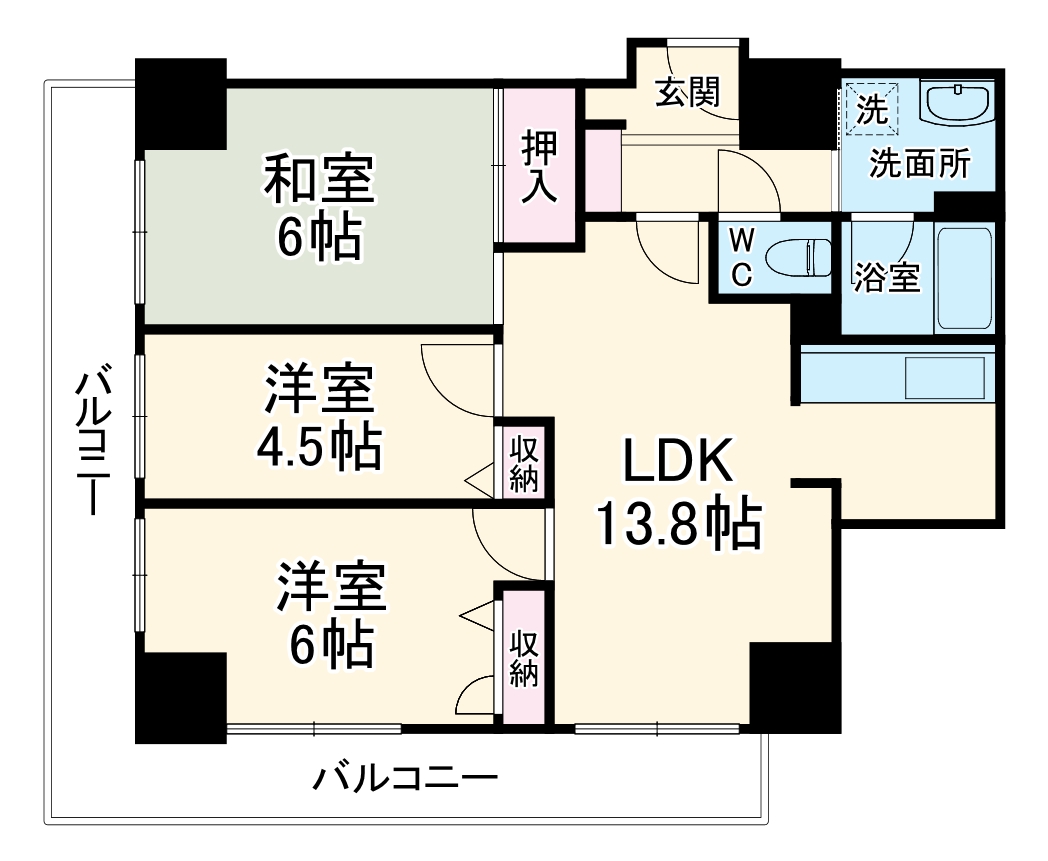 キングマンション天神橋IIの間取り