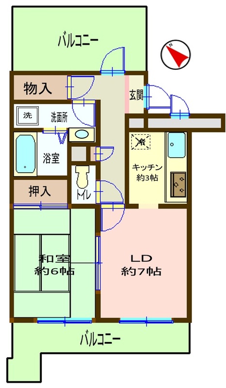 ラフィーヌ横浜片倉町の間取り