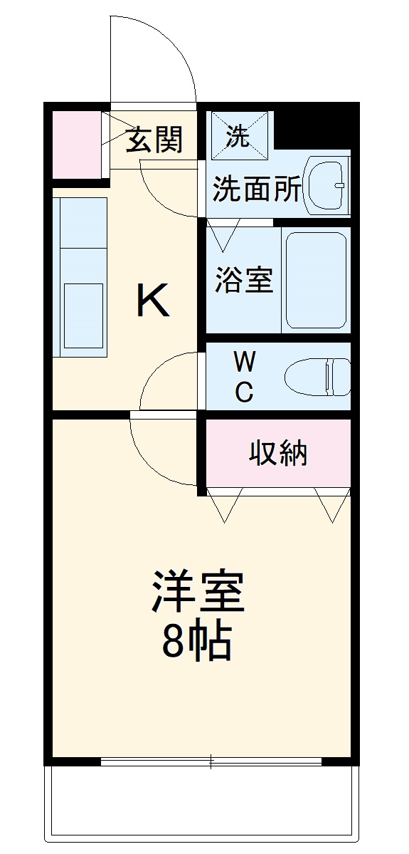 大和田の完工年月(2007年3月)築の賃貸マンションの間取り