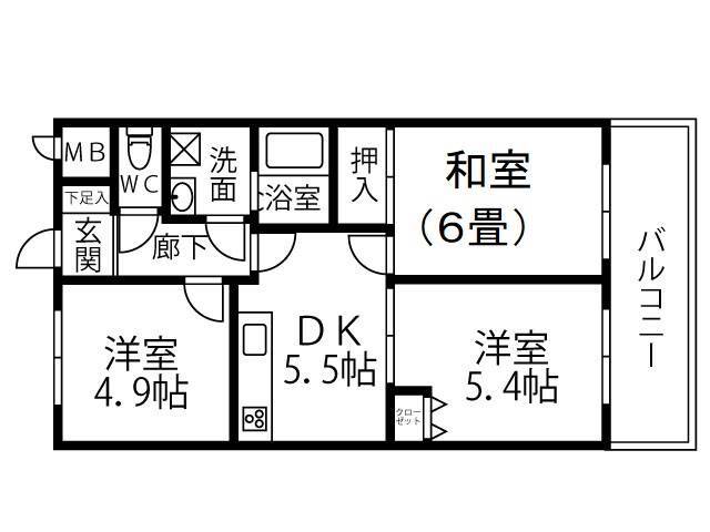 クリオ綱島参番館の間取り