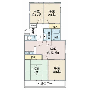 レスカール社台の間取り