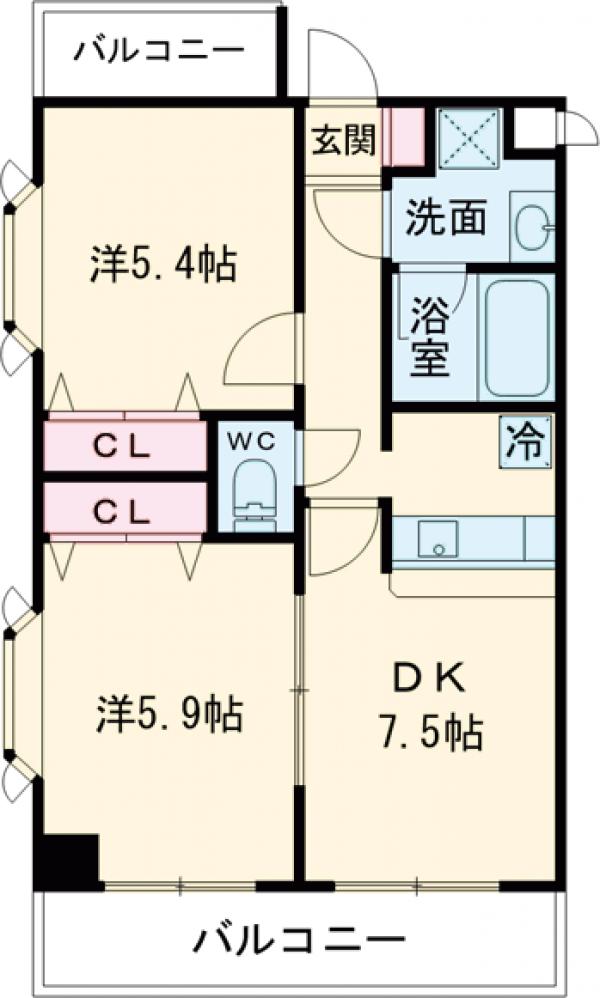 第23新井ビルの間取り