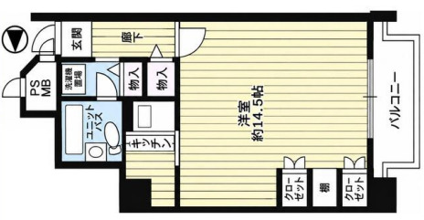 朝日プラザ心斎橋の間取り