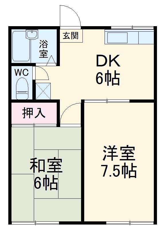 フラワーハイツの間取り