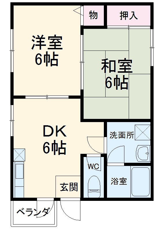 片山ハイツの間取り