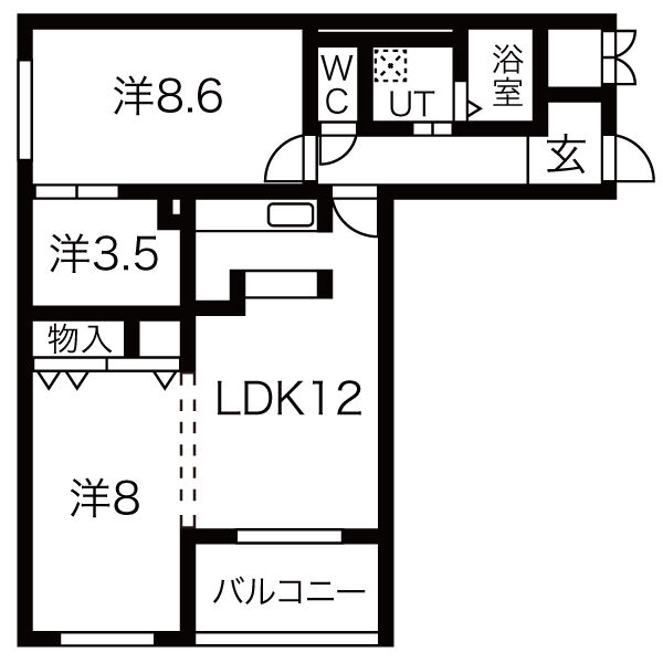Bolson Sの間取り
