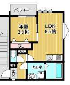 Chat Noir淡路の間取り