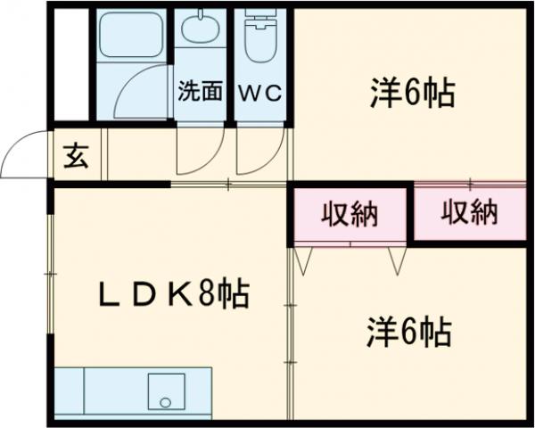 メロディタカノの間取り