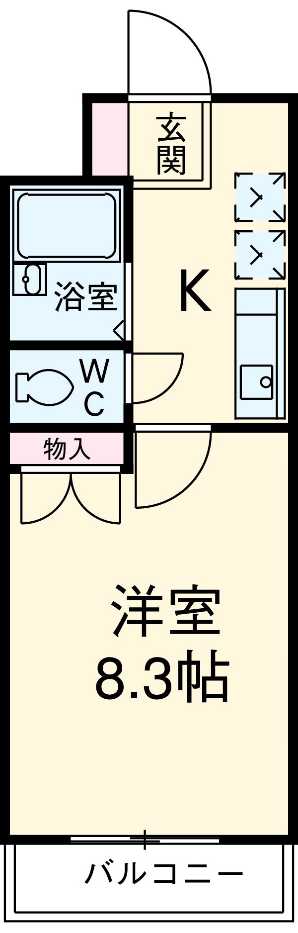 マンション菜の花の間取り