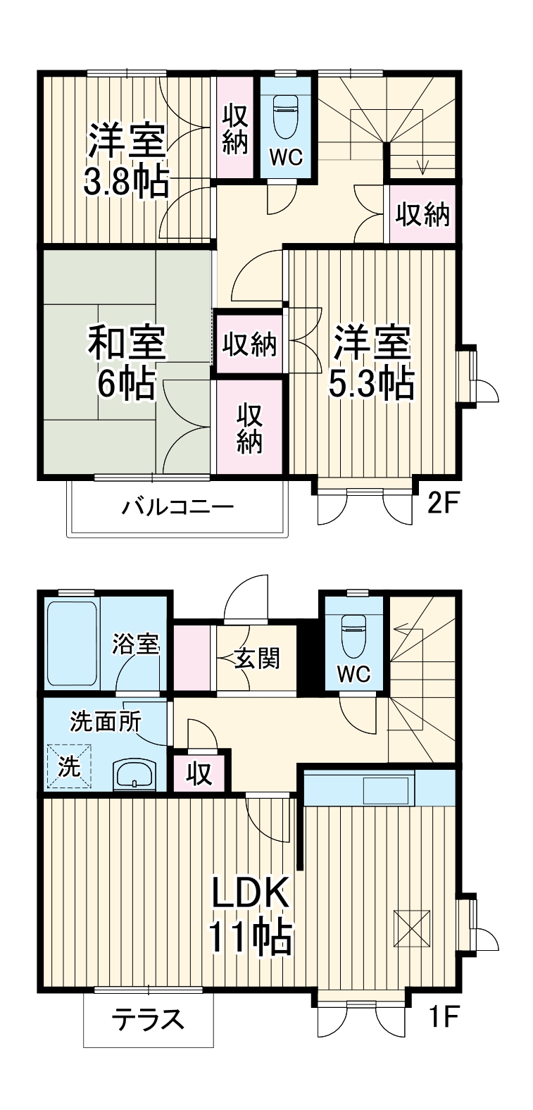 ガーデンホームズEの間取り
