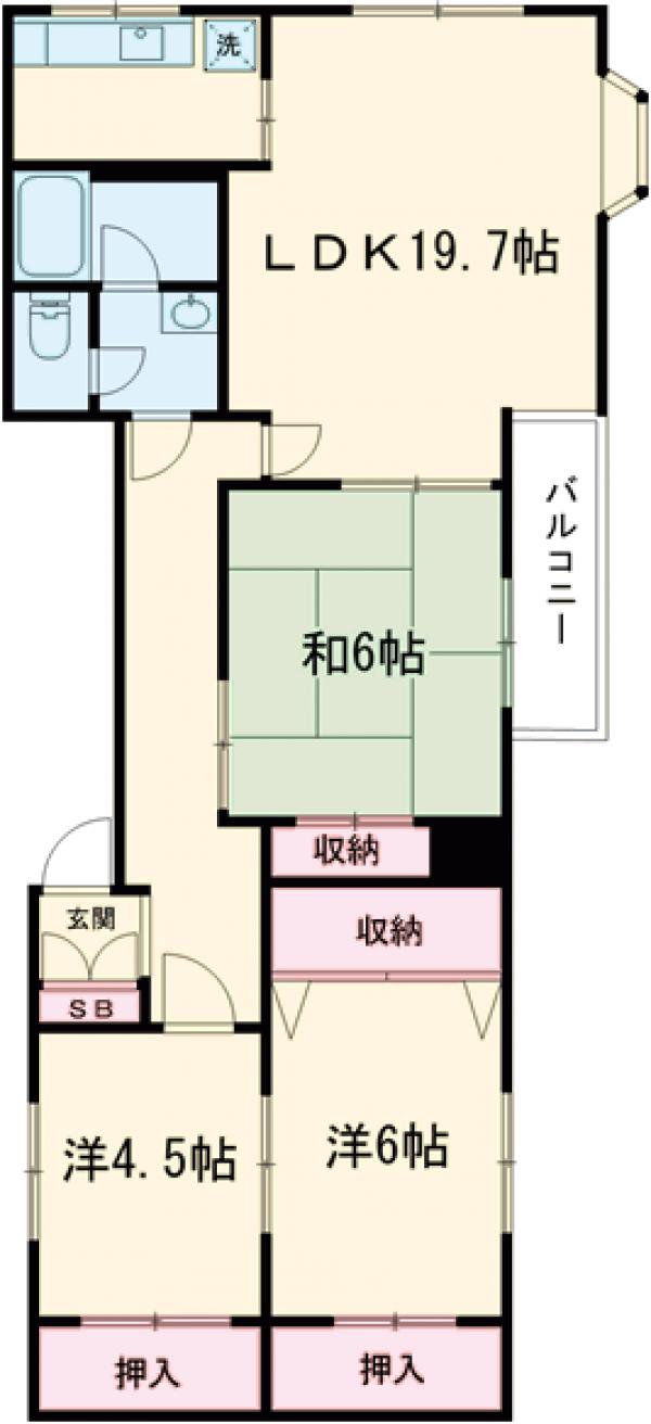 幸町IMAハウスの間取り