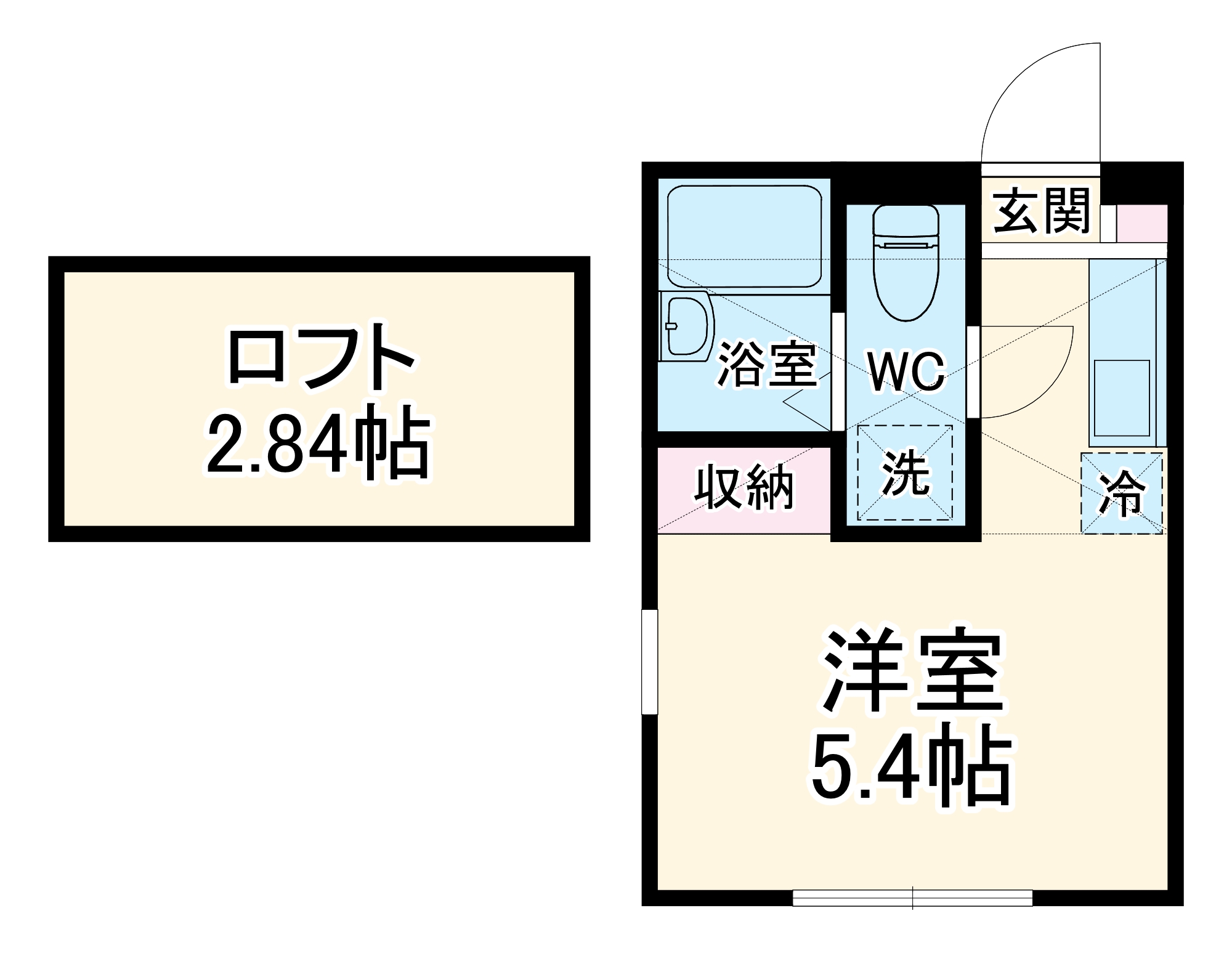トレス港南の間取り