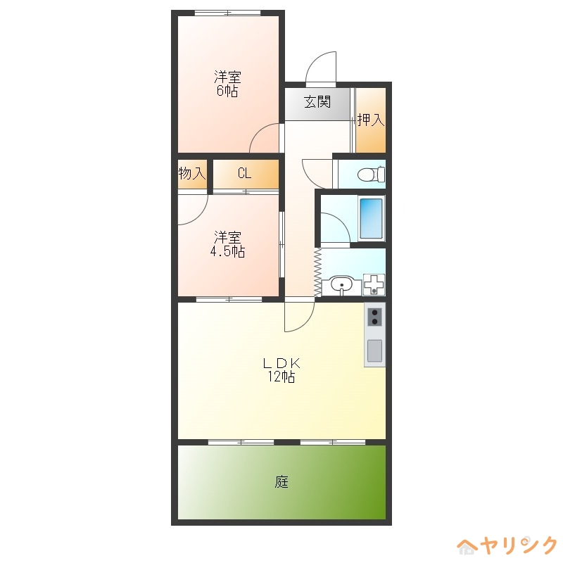 喜多山ハイツの間取り