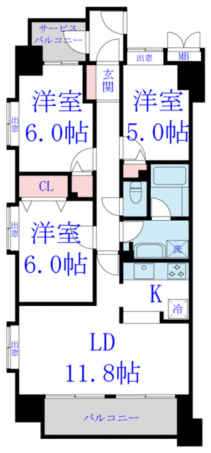 ダイアパレスおゆみ野Ⅱの間取り