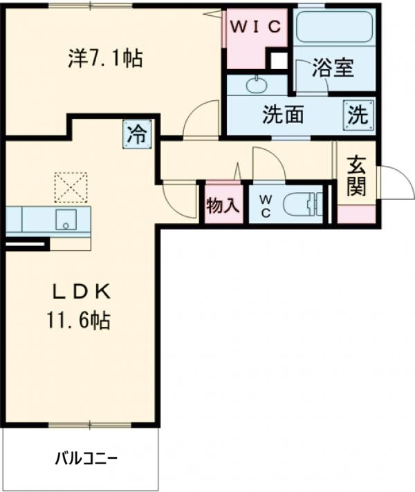 アリビオ B棟の間取り