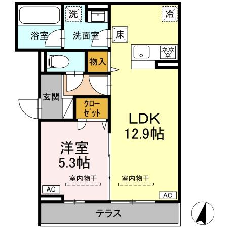 ショーティオ湘南台の間取り