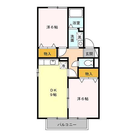 ハーヴェスト・スクエア A/Bの間取り