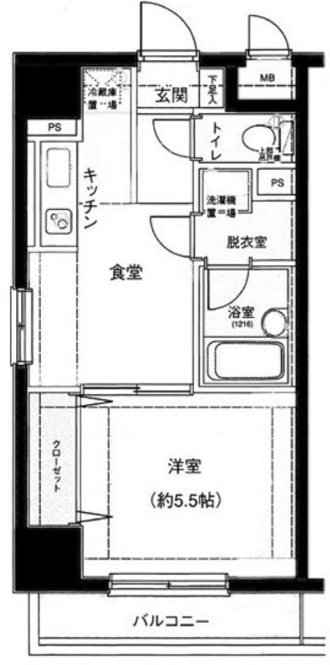メインステージ大森本町の間取り