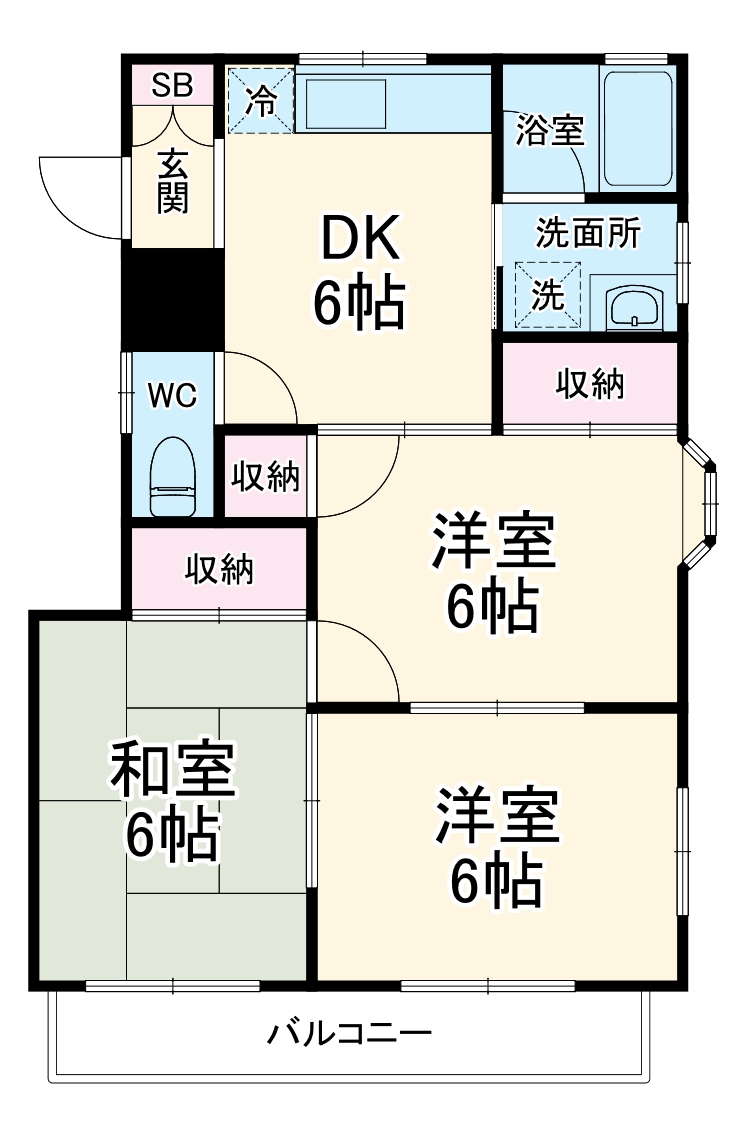 小川コーポの間取り