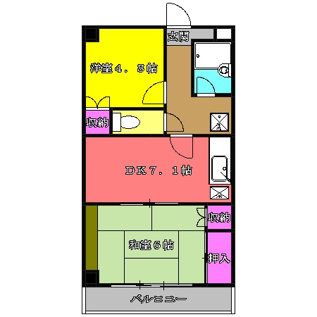 瑞江サングリーンビルの間取り