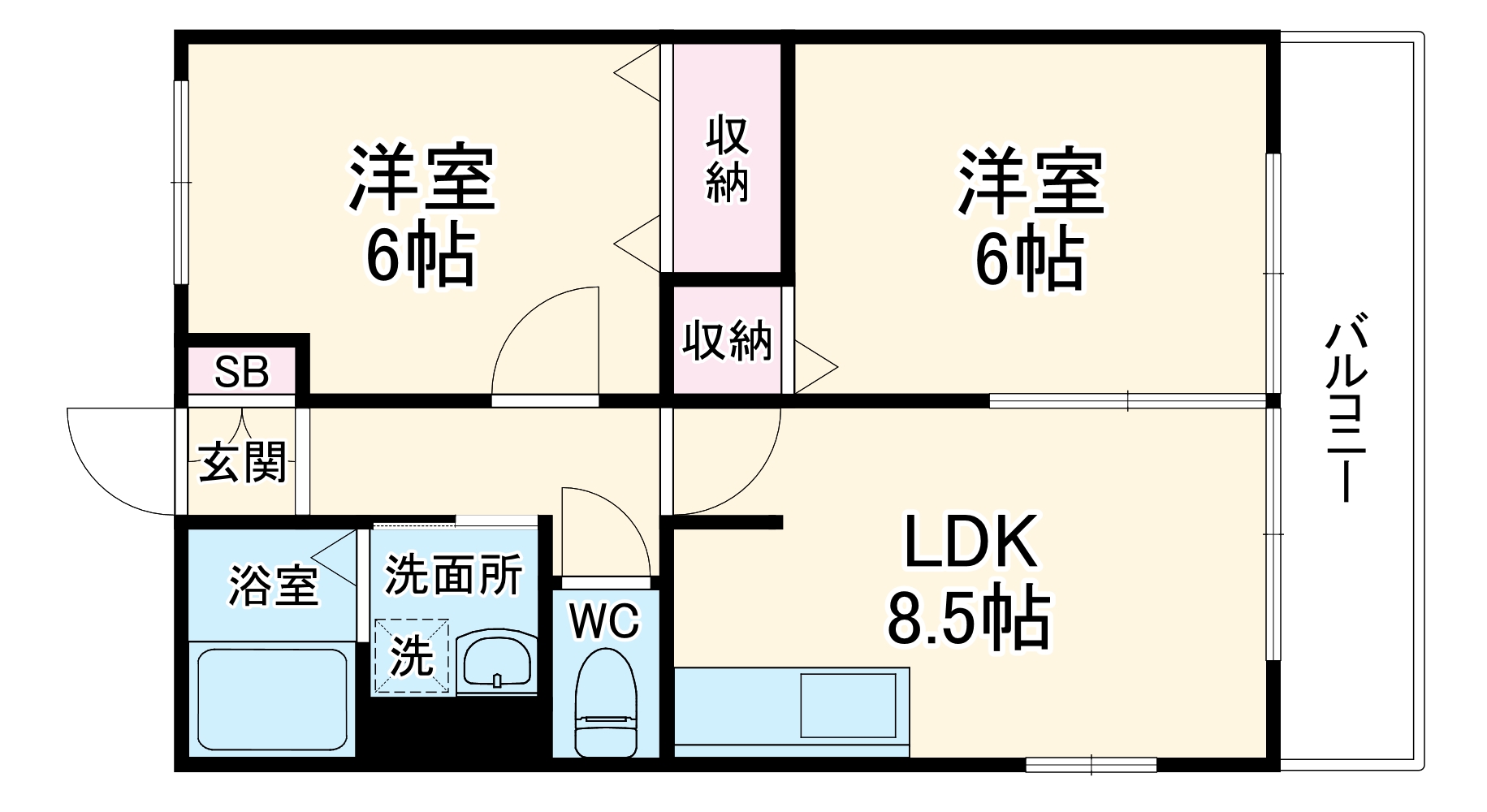 ヒルズ岩崎台の間取り