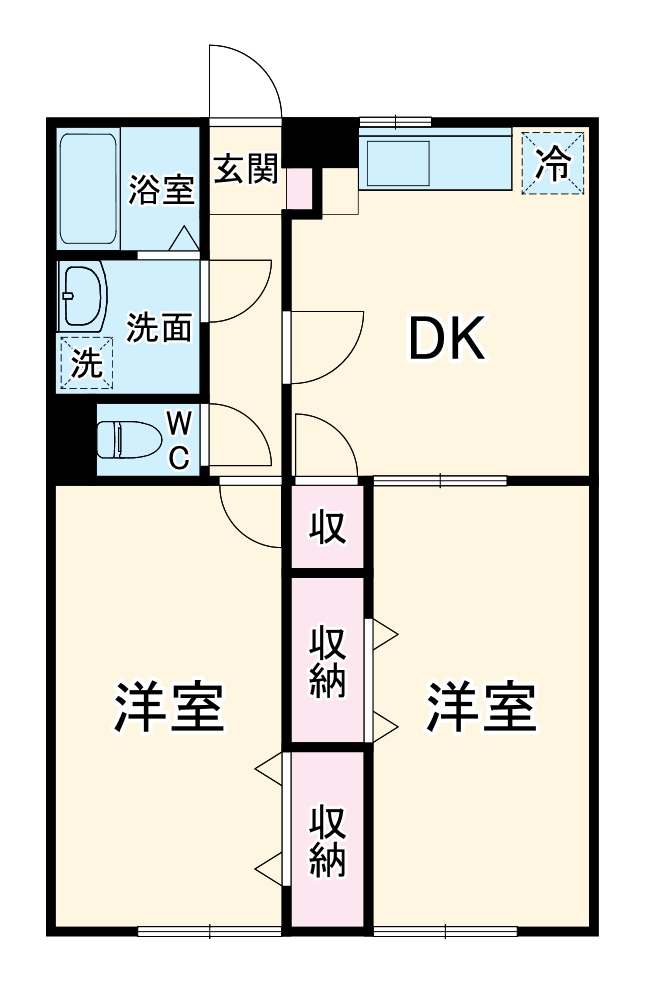 アムール飯島の間取り