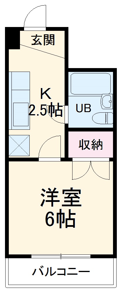 デンマークハイツⅡの間取り