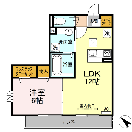 新川崎ヴィラージュBの間取り
