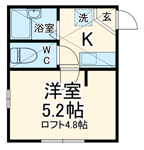 リーヴェルポート横浜三ツ沢Ⅲの間取り