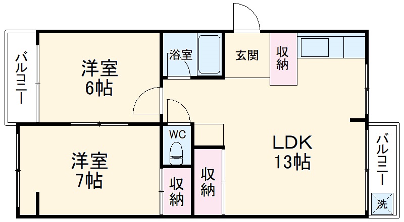 カートビルの間取り