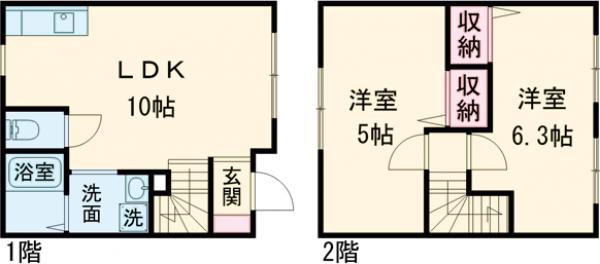 コレクトヴィレッヂの間取り