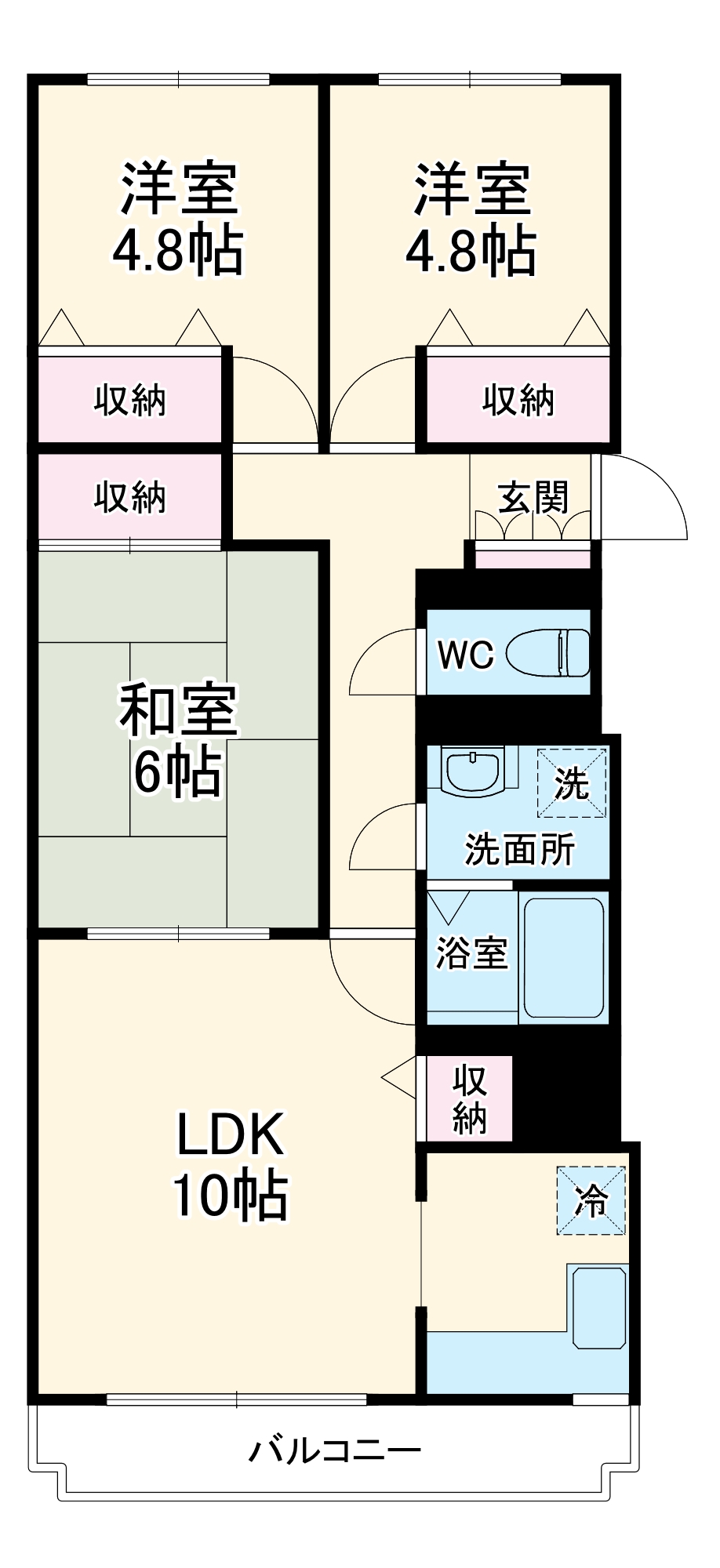 サンシティ南行徳Ⅲの間取り