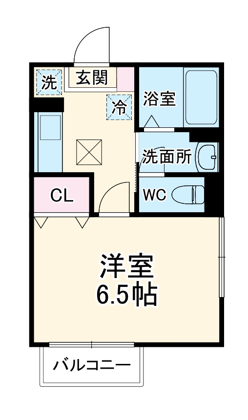 クレモンティーヌ・相之川の間取り