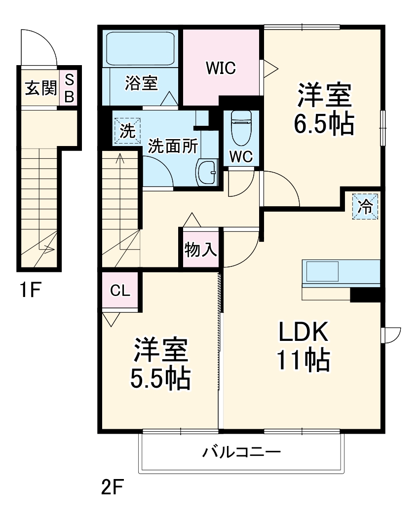 Ｄ‐ｒｏｏｍ　Ｒｉｃｏの間取り