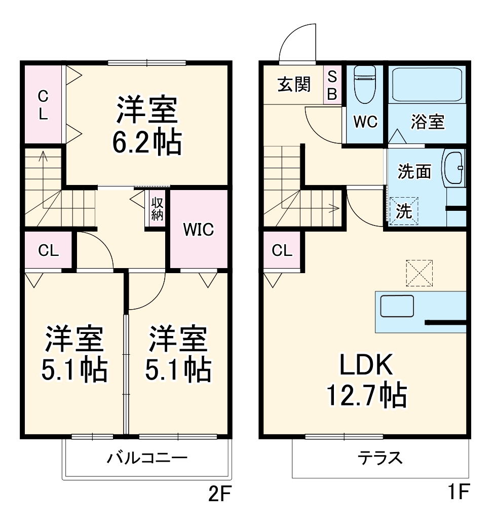 メゾリエ桜の間取り