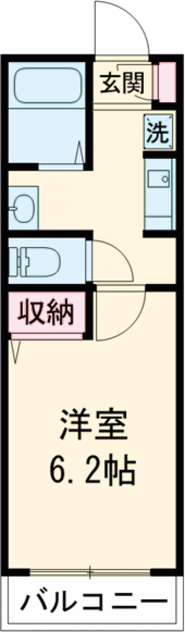 クローバー今川Ⅳの間取り