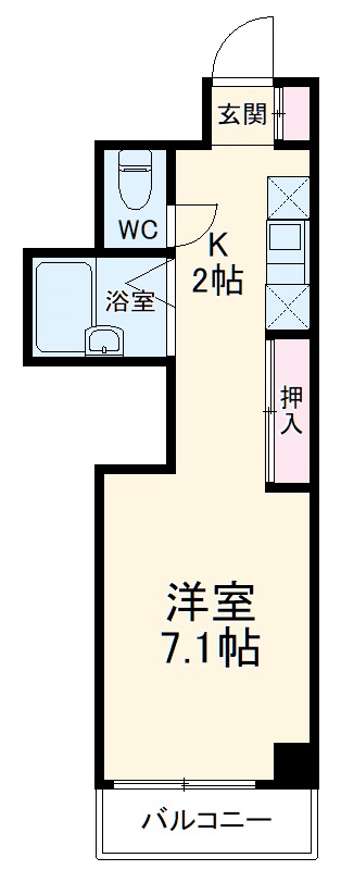 エスポアールカヤギヤ８の間取り