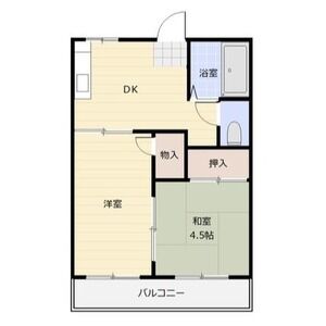 アルス極楽A棟の間取り