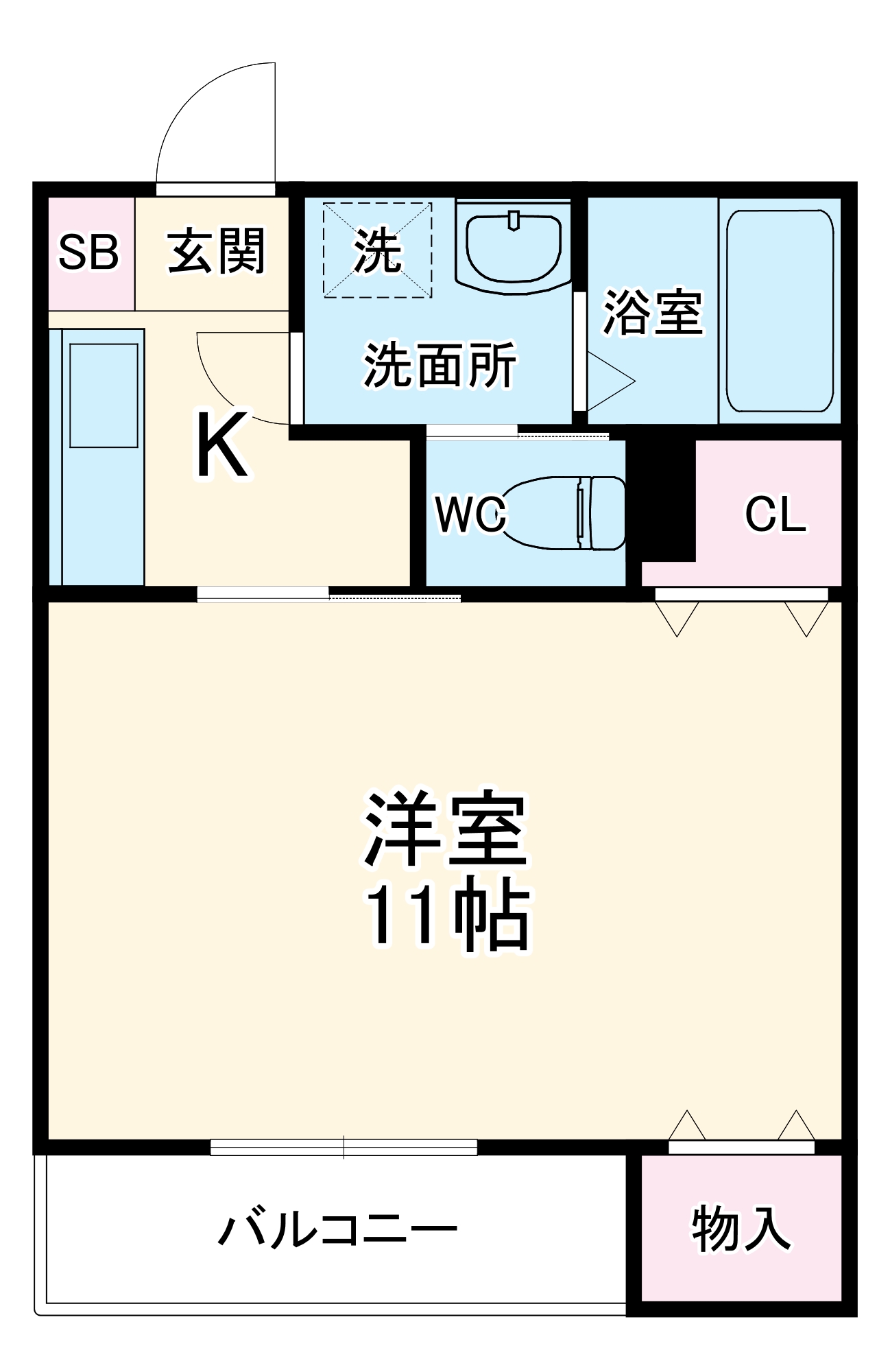 プラムハイツの間取り