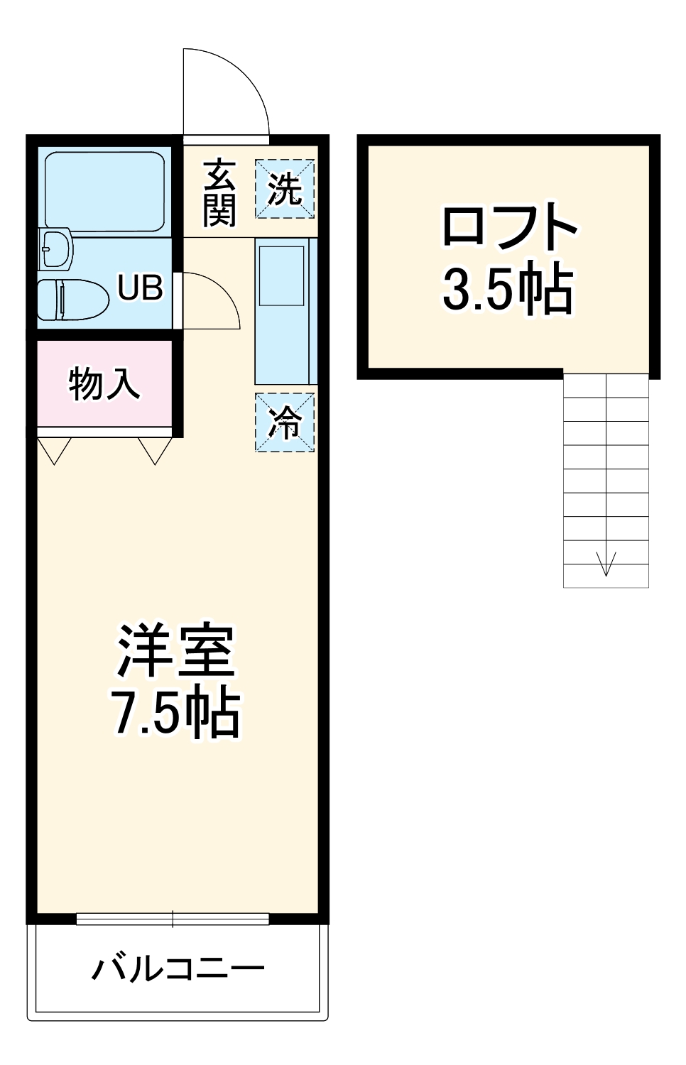 ニューアローズMⅡの間取り