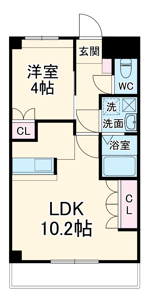 日向セントラルコートの間取り