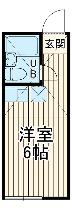ユナイト石川町フレデリックの間取り