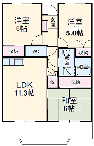 リヴウェル湘南Ⅰの間取り