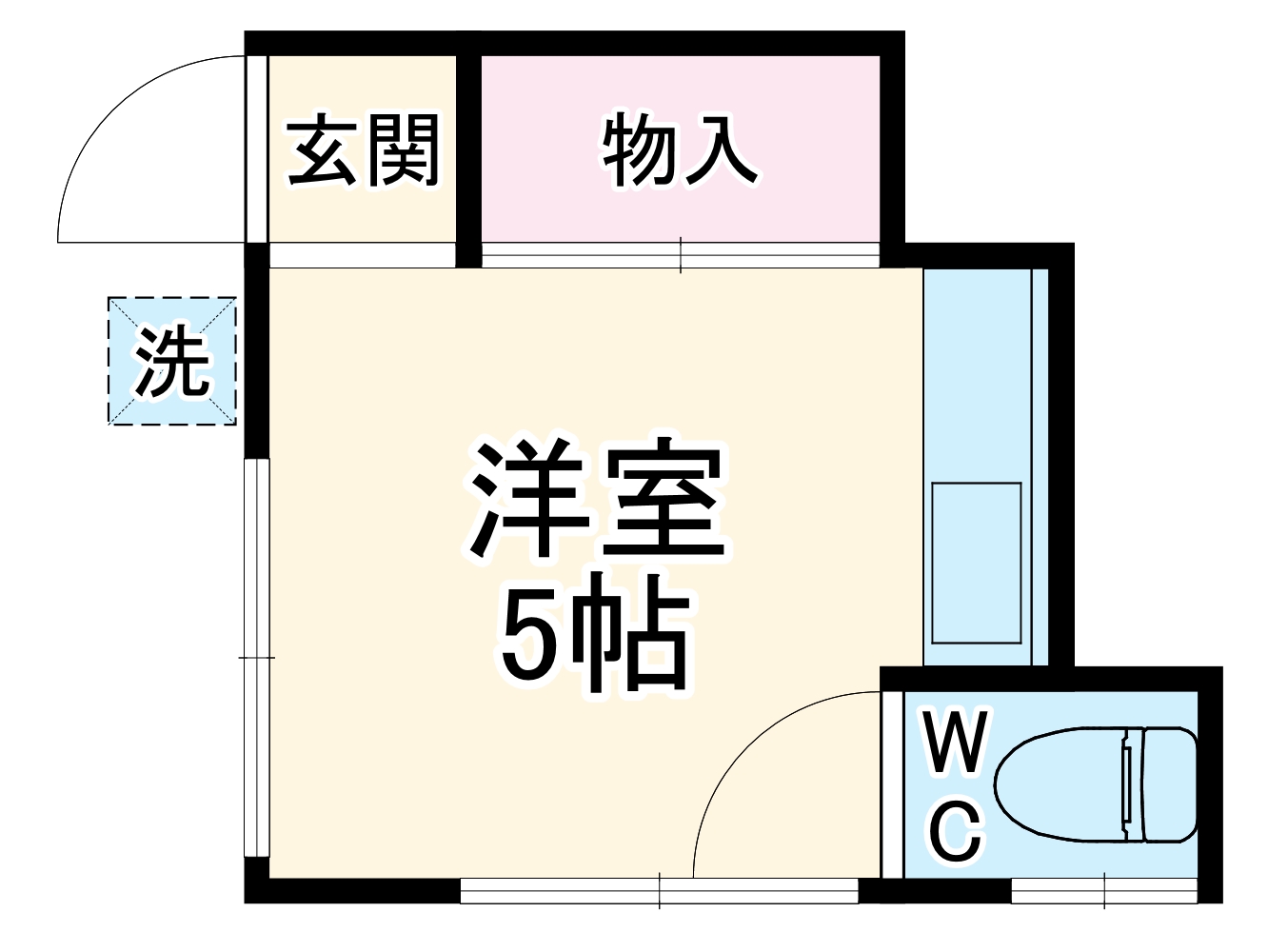 三与荘・11号室の間取り