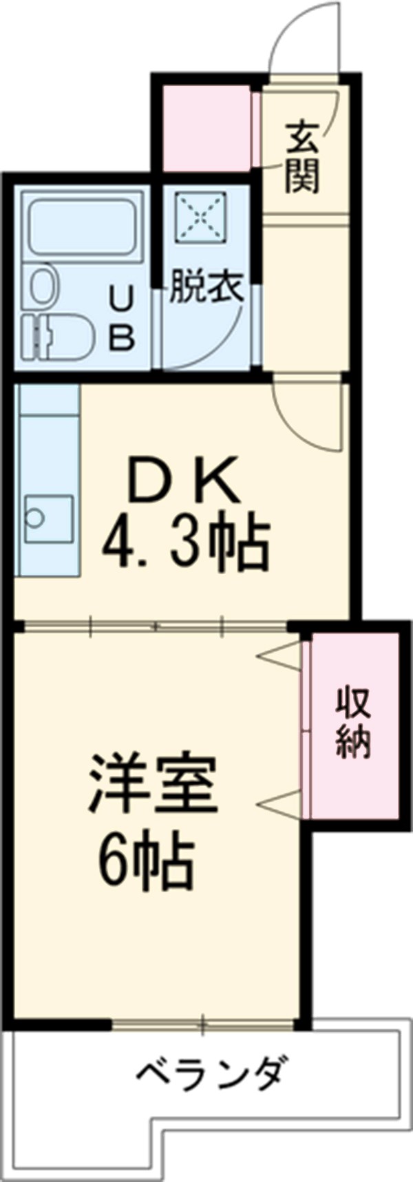 7th Aveの間取り