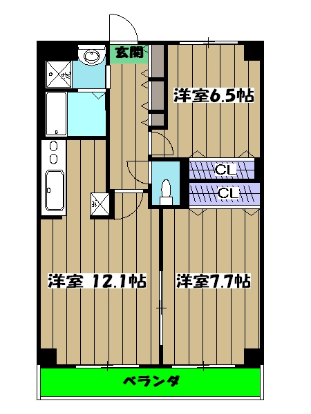グロリア参番館の間取り