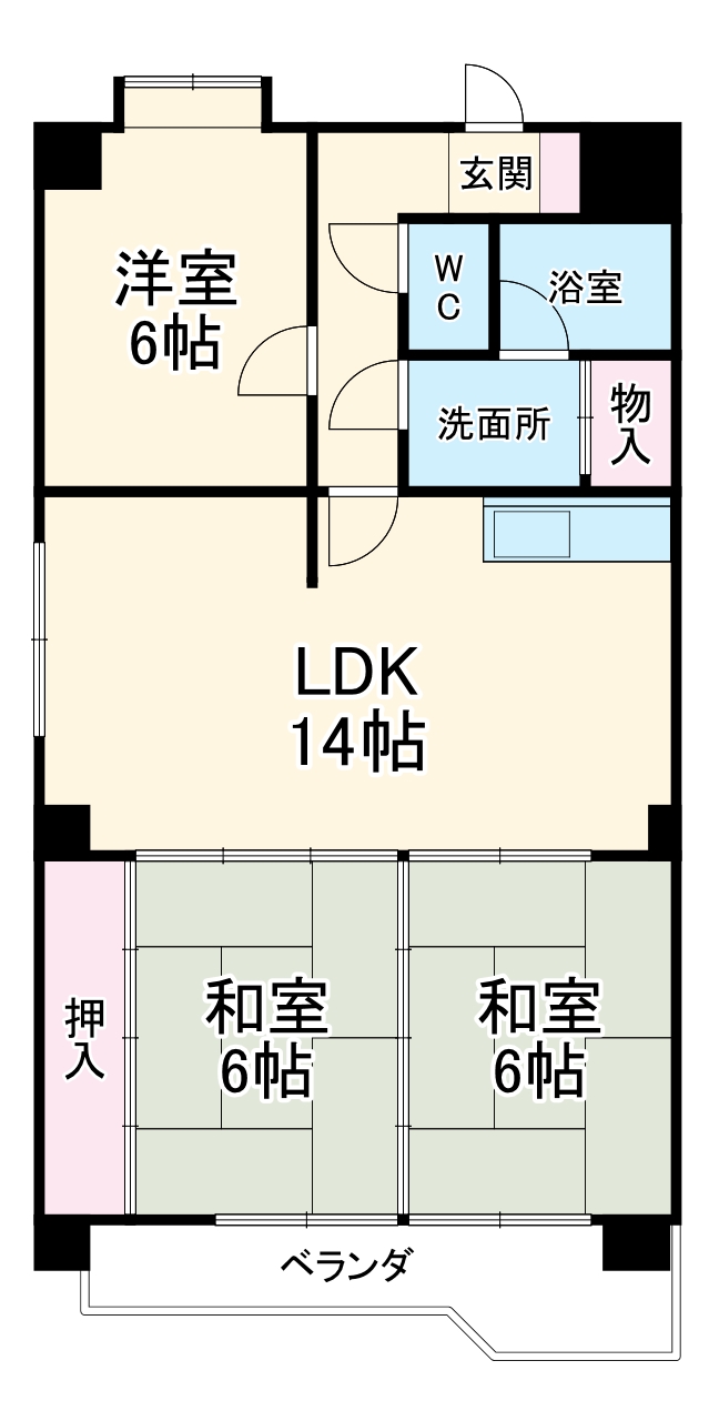 レジデンス栄光の間取り