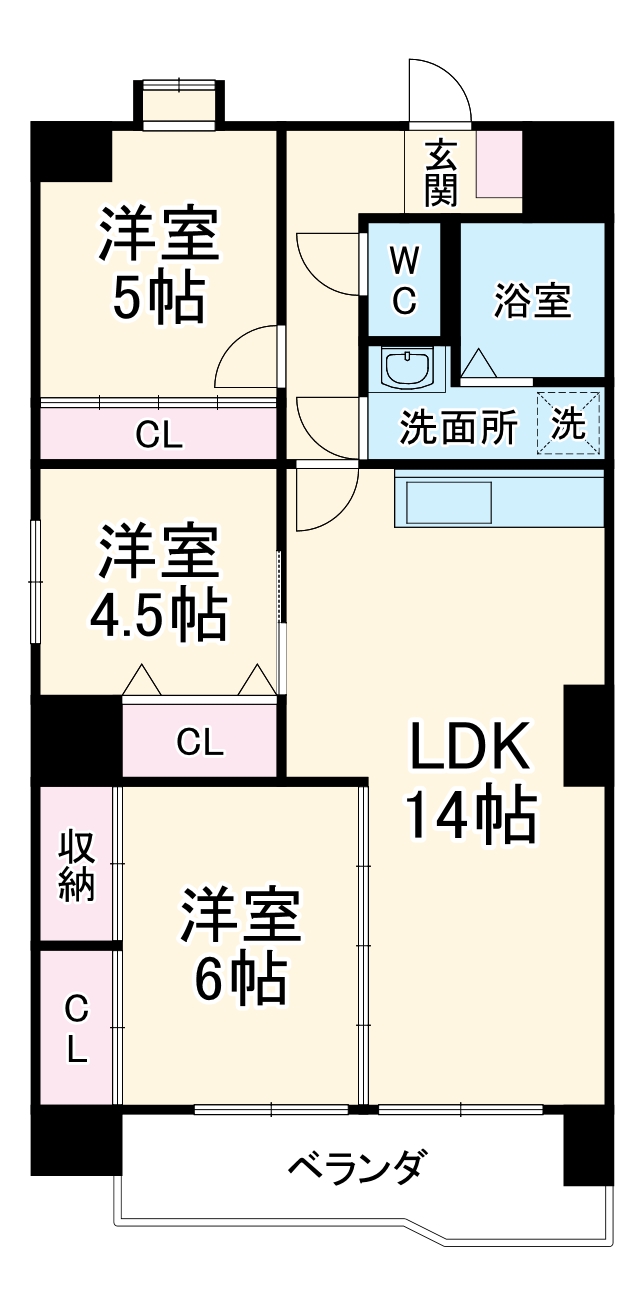レジデンス栄光の間取り
