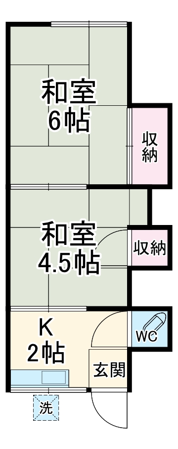 板橋荘の間取り